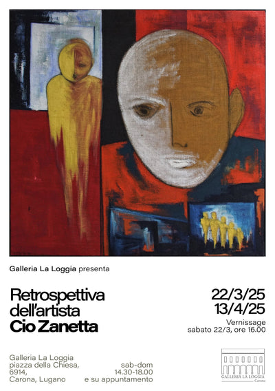 2025 Presentazione dell'esposizione alla Galleria La Loggia di Carona: "RETROSPETTIVA DELL'ARTISTA Cio Zanetta" (Francesco Di Gregorio e Teo Zanetta)